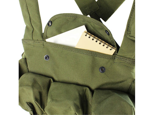 CONDOR TATTICO TIPO AFGHANISTAN 7 Pocekt Chest Rig NERO BLACK