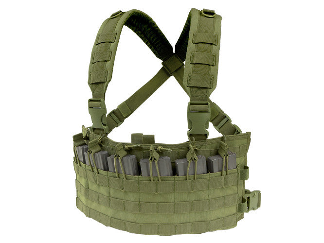 CONDOR TATTICO Tactical Vest RAPID ASSAULT CHEST RIG - VERDE OD GREEN