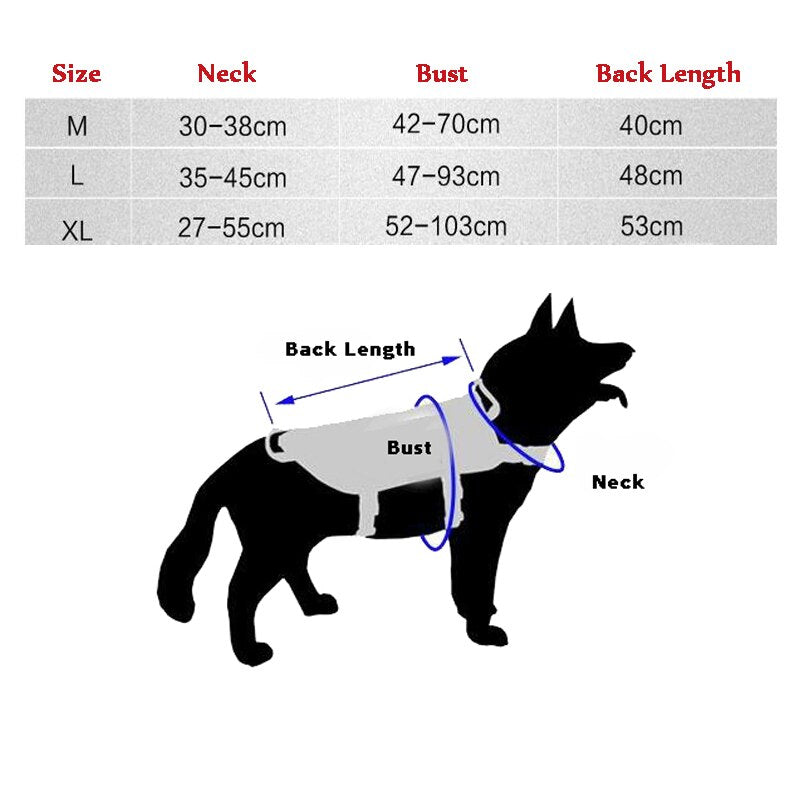 Tactical Dog Vest/Harness - OD - L