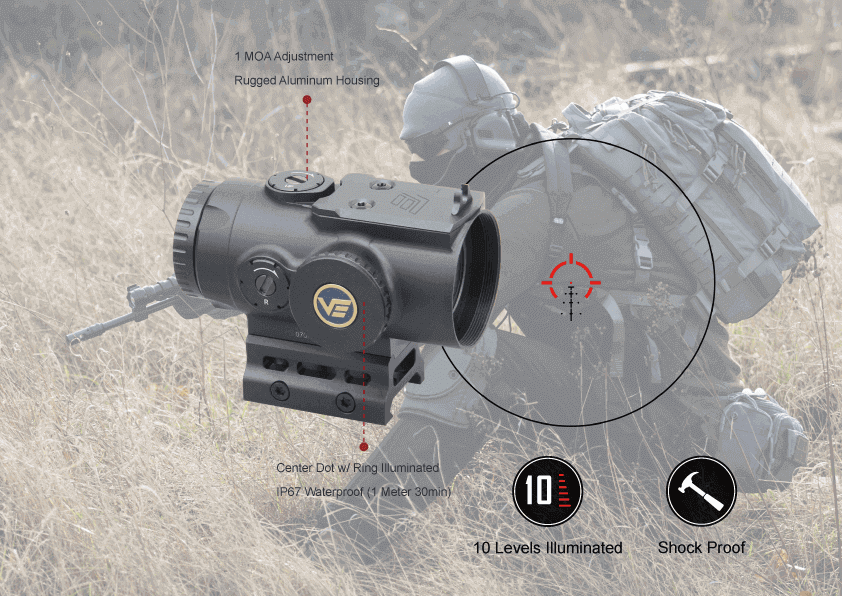 VO PARAGON 4x24 MINI Prism Scope – Black