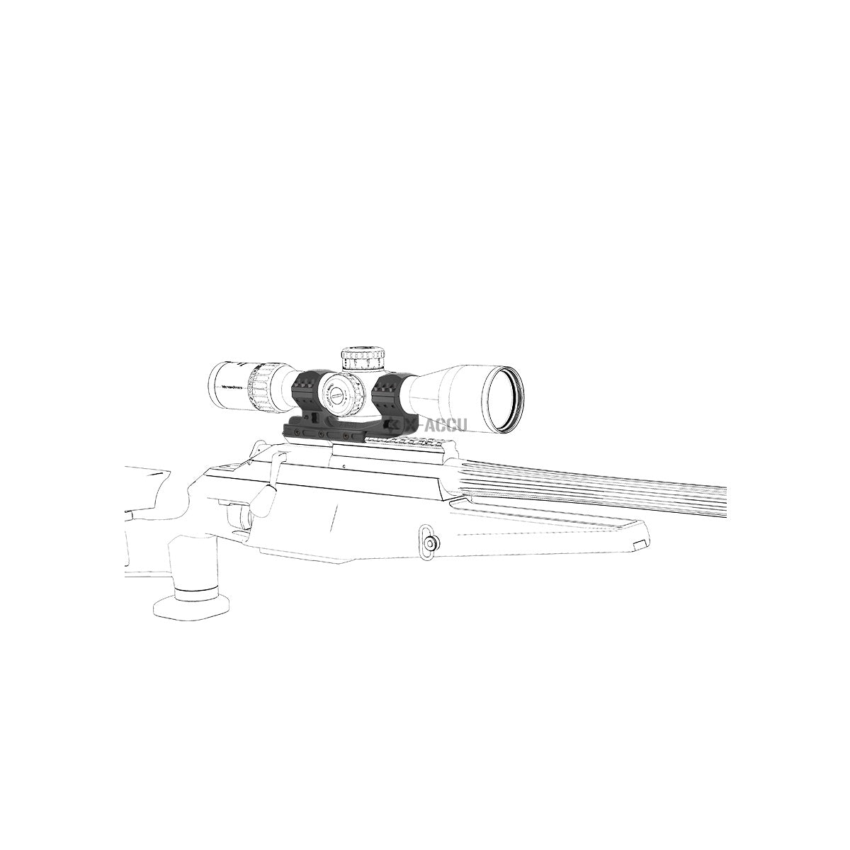 VO CANT 20MOA 34mm One-Piece Scope Mount - Black
