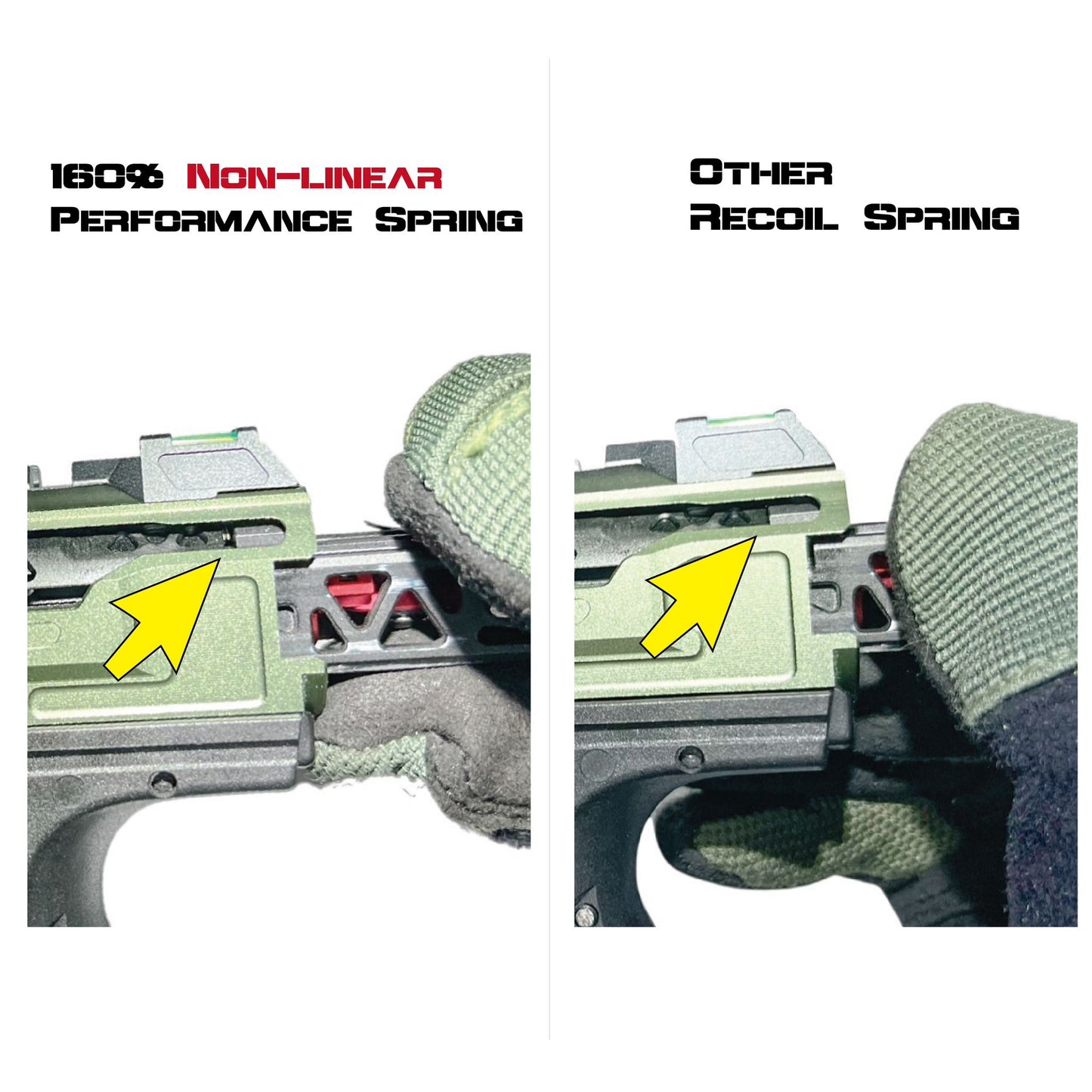 CTM 160% AAP-01 Reinforced Guide Rod Spring - Silver