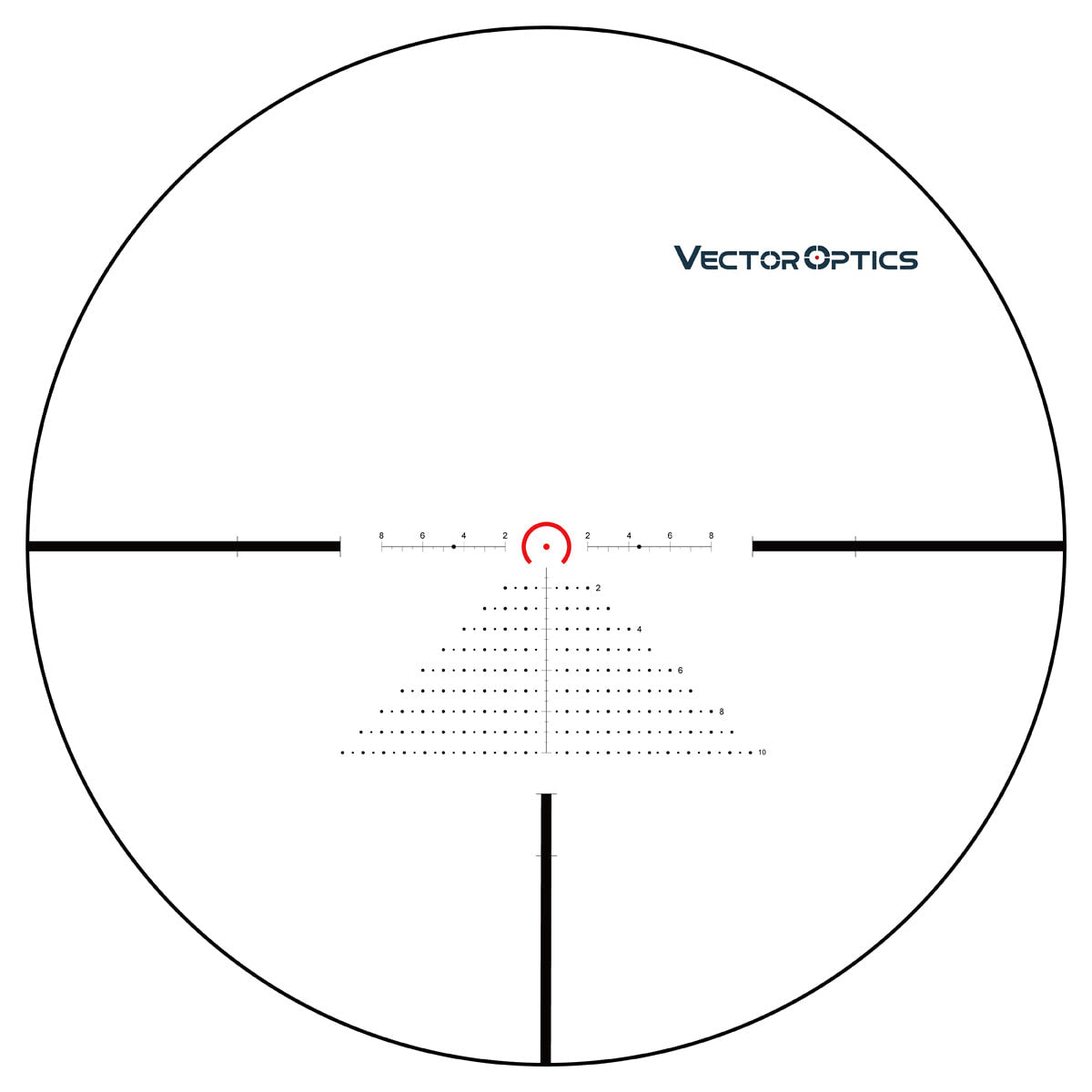 VO CONSTANTINE 1-8 x 24 FFP CTR LPVO Riflescope - Black