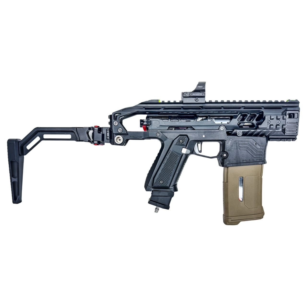 CTM TwinFold RIS Rail Stock 5.0" - Black