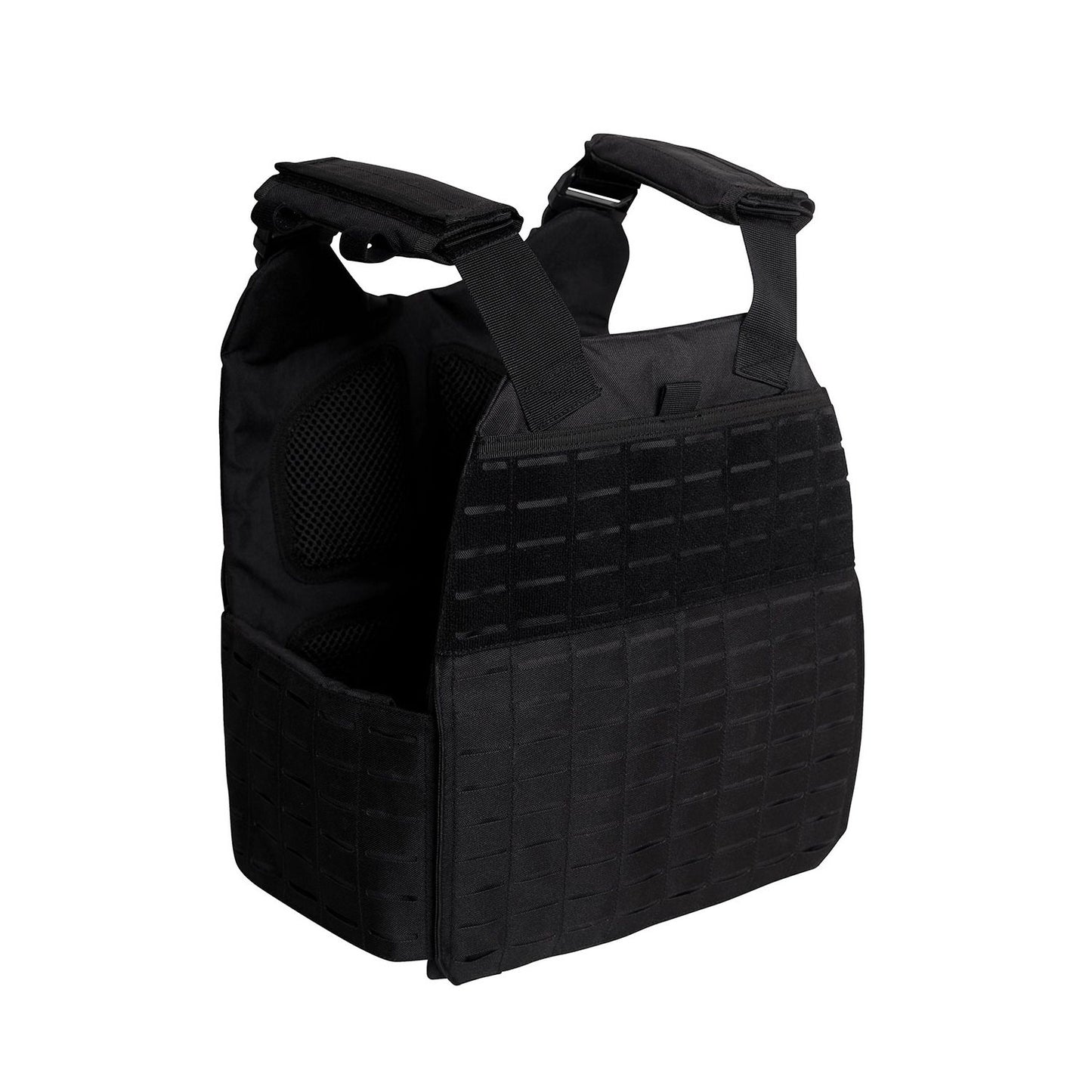 ROTHCO Plate Carrier Laser-Cut MOLLE VEST (2XL/3XL) - Black