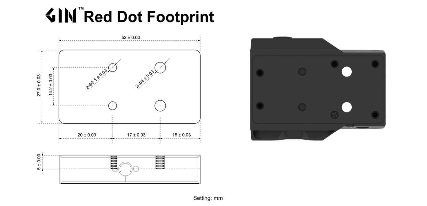 VO FRENZY F3 26x32 GIN™ Red Dot Sight - Black