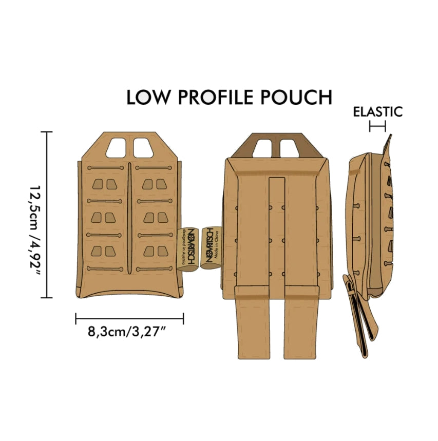 Novritsch Low Profile AR15 / M4 MOLLE Pouch - ACP Tropic