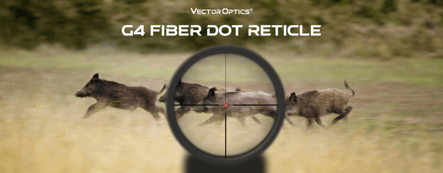 VO GRIZZLY 1-6x24i HD Fiber LPVO Riflescope - Black