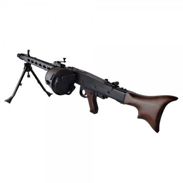 AGM FUCILE ELETTRICO ASG MITRAGLIATRICE TEDESCA WW2 MG42 FULL METAL NERA (MG42)