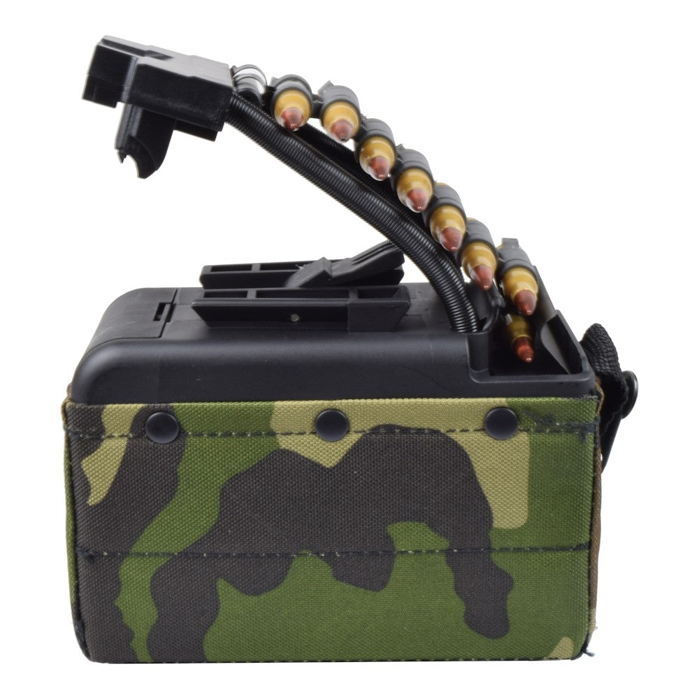 BATTLEAXE CARICATORE ELETTRICO 2000 COLPI PER MK46 MINIMI A&K WOODLAND(MINIMI DRUM MC)