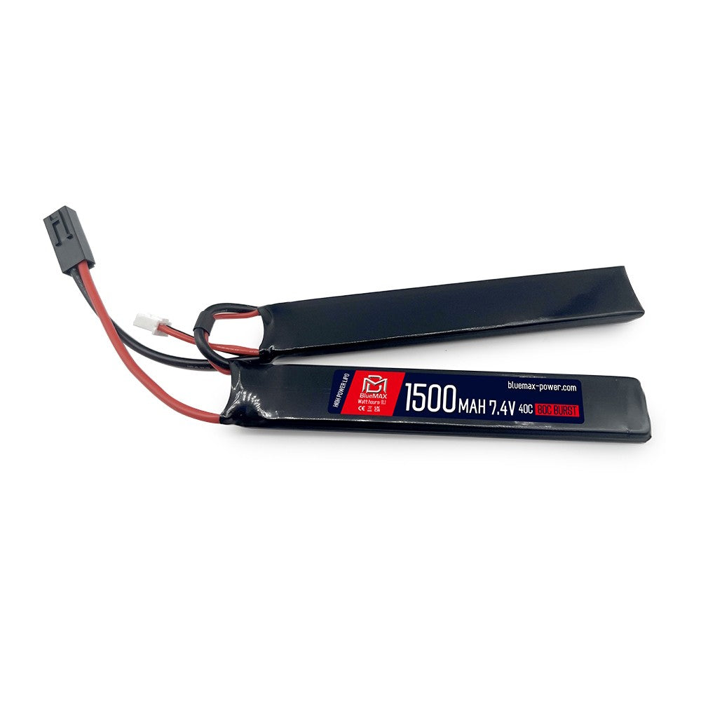 BLUEMAX POWER BATTERIA EXTREME LIPO 7.4 V x 1500MAH 40C NUNCHUCK (BM-7.4X1500N)