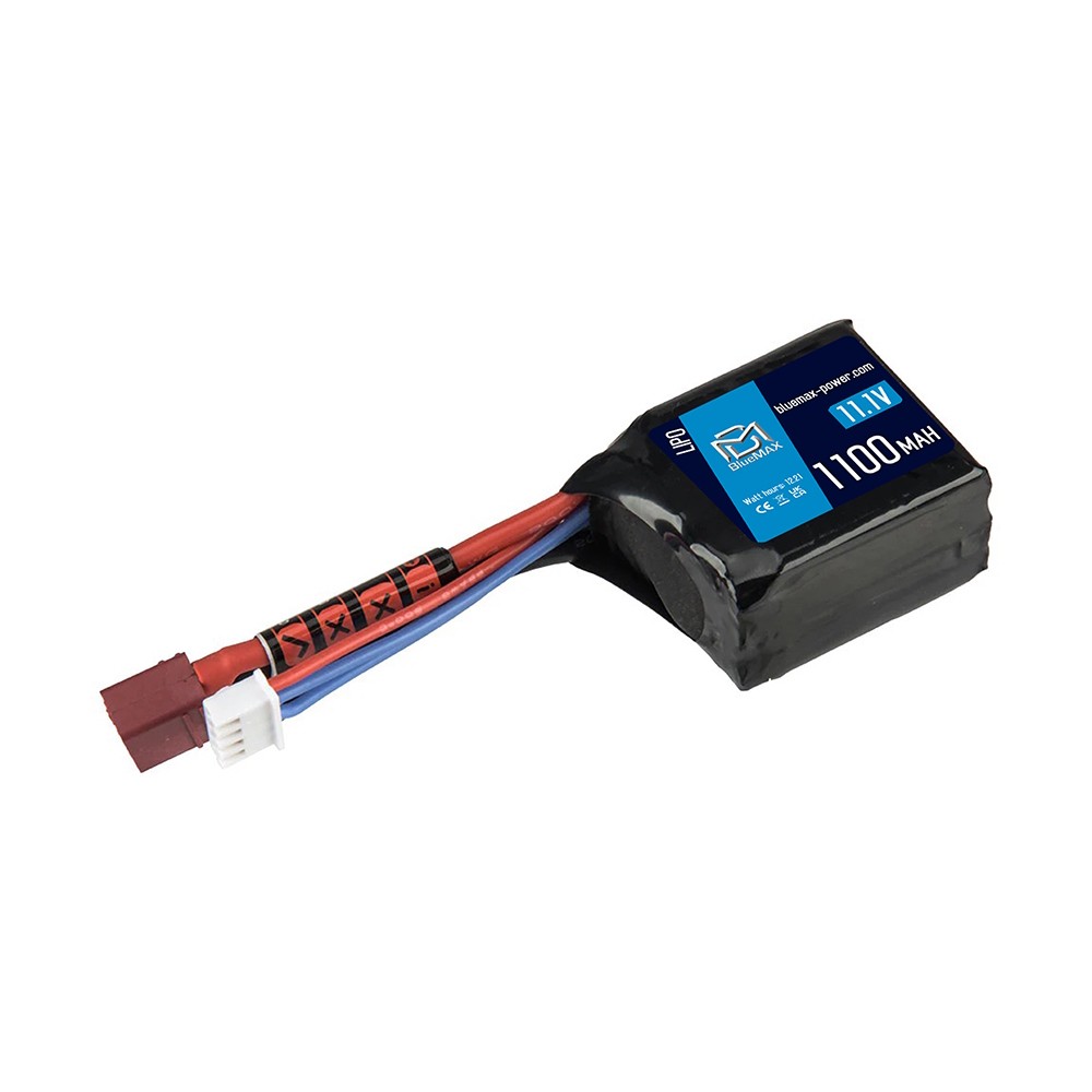 BLUEMAX POWER BATTERIA LIPO 11.1 V x 1100MAH 15C CUBE DEANS (BM-11.1X1100CU)