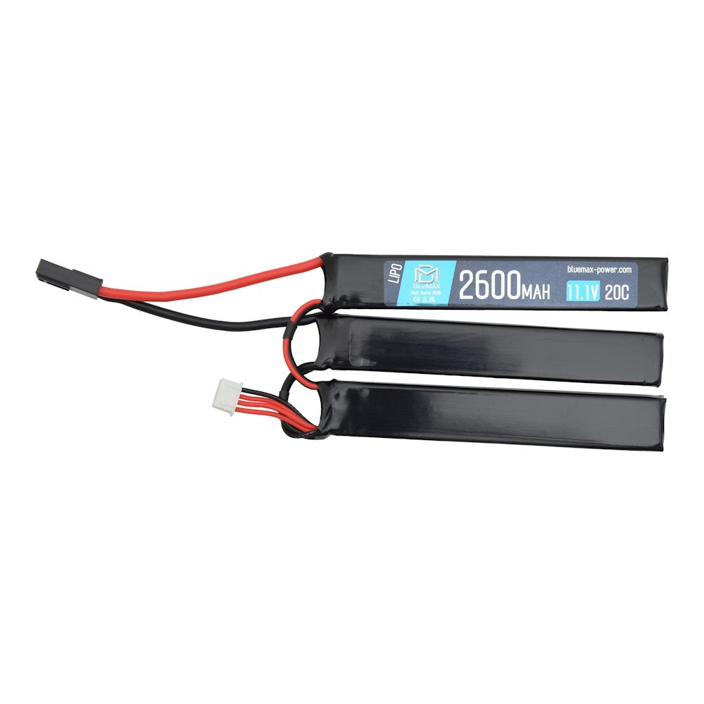 BLUEMAX POWER BATTERIA LIPO 11.1 V x 2600MAH 20C TRIPLE (BM-11.1X2600N)