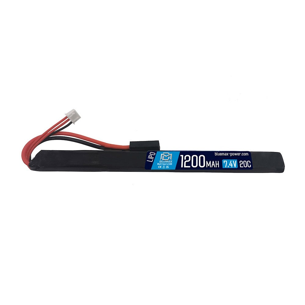 BLUEMAX POWER BATTERIA LIPO 7.4 V x 1200MAH 20C AK STICK (BM-7.4X1200)