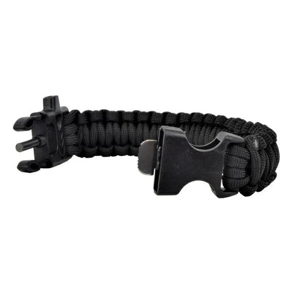WOSPORT BRACCIALETTO PARACORDSURVIVAL NERO (WO-SL42B)