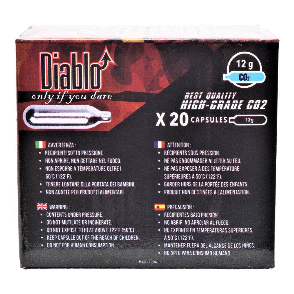 DIABLO BOMBOLETTE CO2 12g SET DA 20 PEZZI (C20DIABLO)