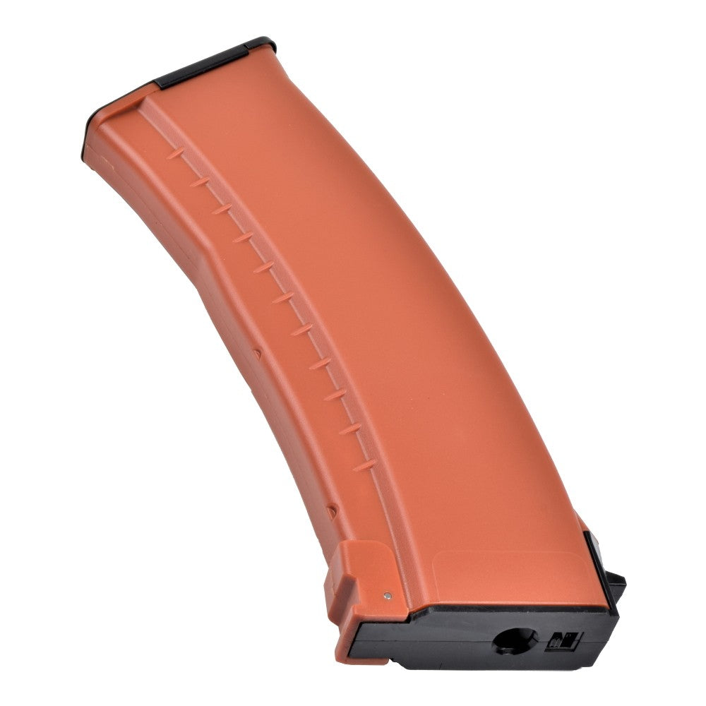 E&L CARICATORE MID-CAP MONOFILARE DA 120 COLPI IN POLIMERO SERIE AK 74N ARANCIONE BAKELITE (E&L-1102-04-B)