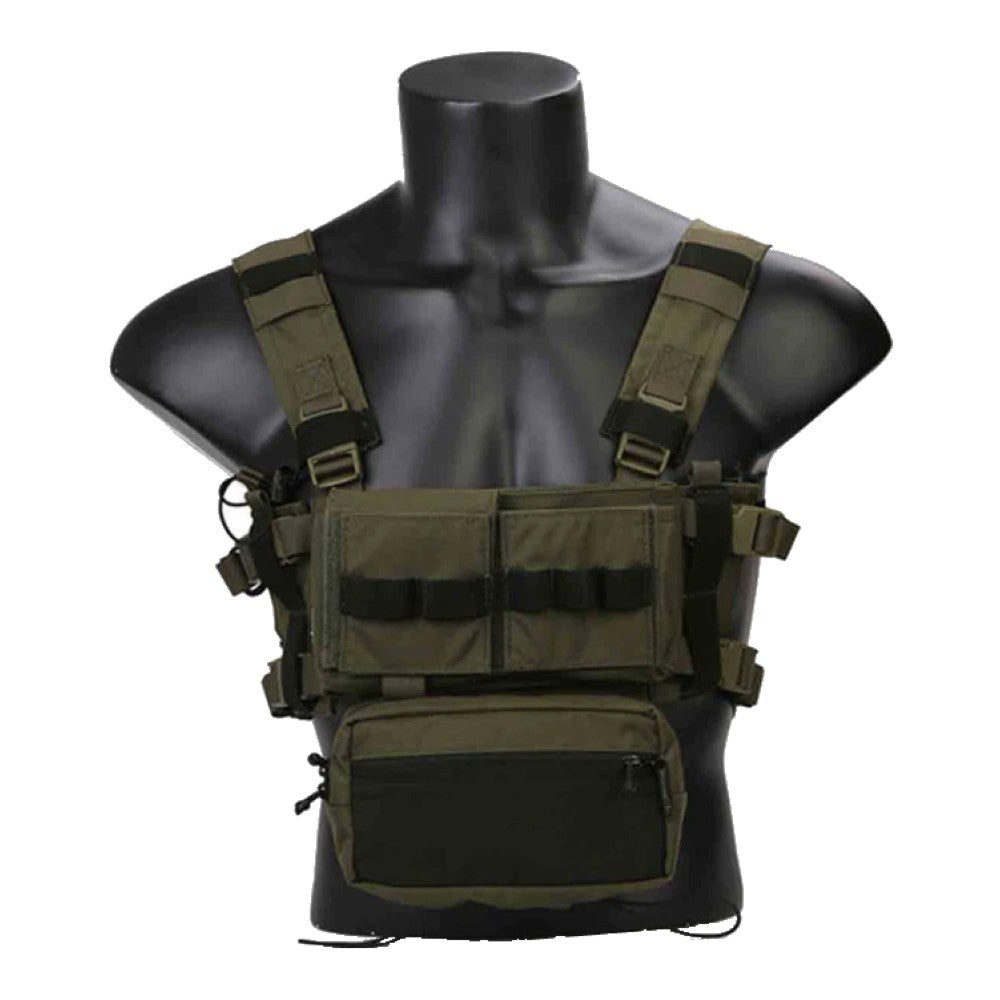 EMERSON GEAR TATTICO TACTICAL Micro MK3 CHEST RIG VERDE RG RANGER GREEN (EM2961RG)
