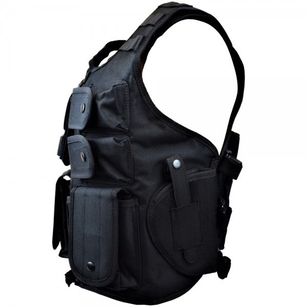 ROYAL GIUBBINO TATTICO MULTI VEST NERO (VT-1043B)