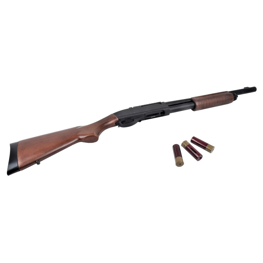 GOLDEN EAGLE FUCILE A POMPA A GAS LONG VERO LEGNO (GE-M870LW)