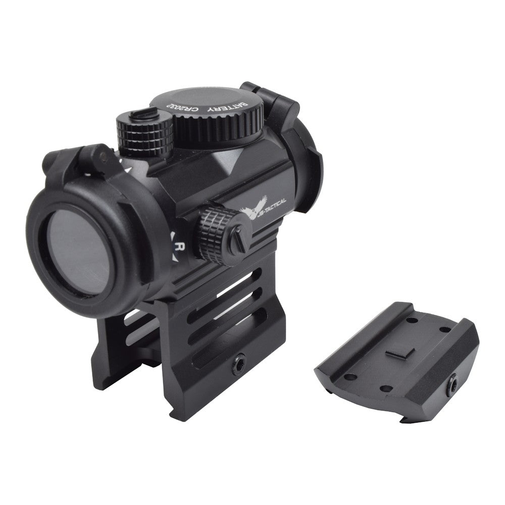 JS-TACTICAL RED DOT SIGHT CON RIALZO 1" CAGE BAR NERO (JS-BD02)