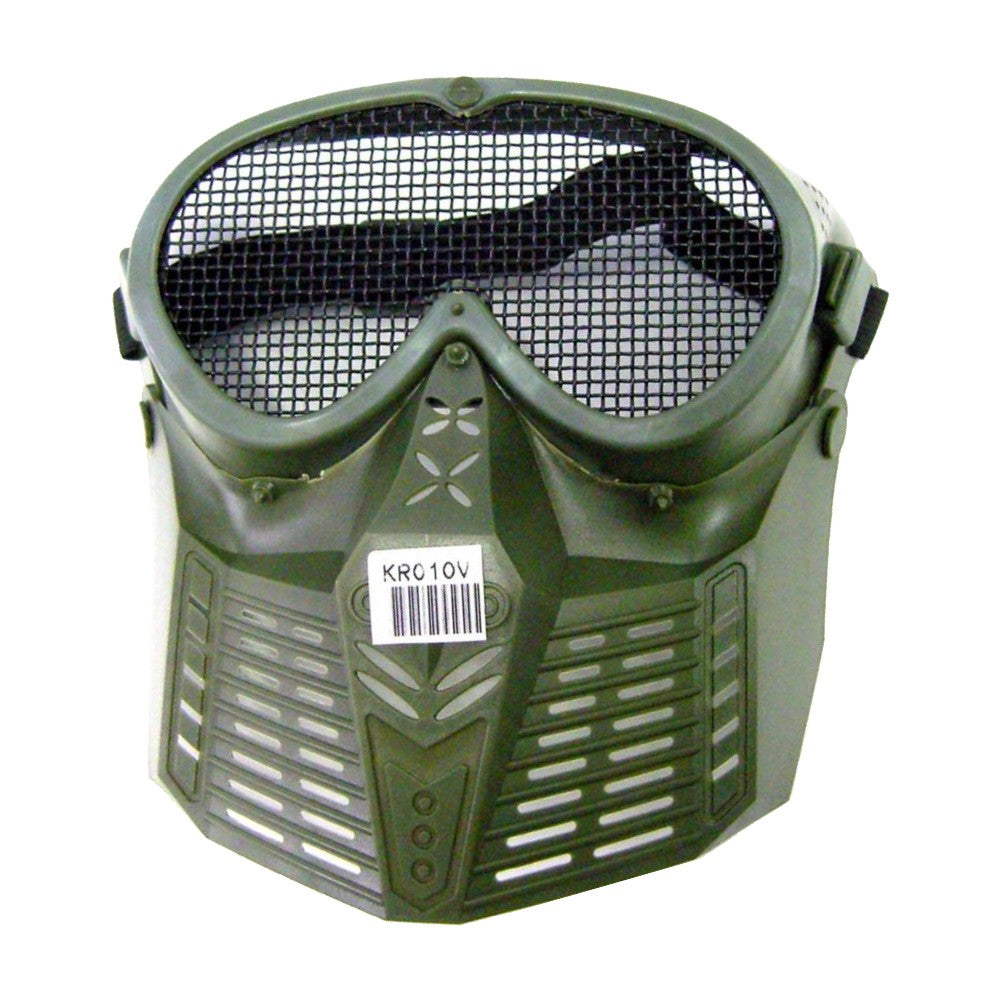 WOSPORT MASCHERA SMALL FLY UPGRADE CON RETE METALLICA VERDE OLIVE DRAB (KR010V)