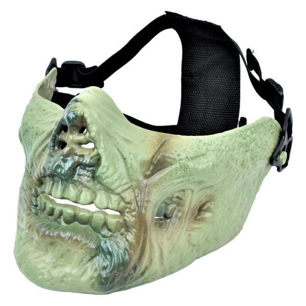 ROYAL MEZZA MASCHERA DENTI ZOMBIE VERDE (WO-MA67JS)