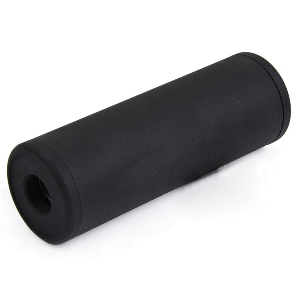 METAL SILENZIATORE CORTO SMOOTH STYLE VERSIONE 100X35 IN METALLO NERO (ME2020-B)