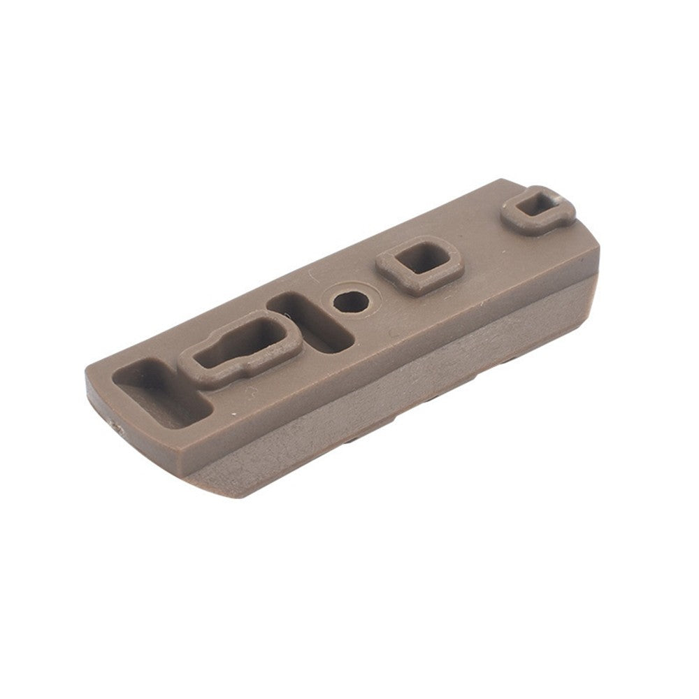 MP SET 6 SLITTE 20mm IN POLIMERO PER KEYMOD E M-LOK DARK EARTH (MP2013-T)