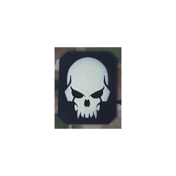 EMERSONGEAR PATCH PVC PIRATESKULL NERO/BIANCO LUCIDO (EM5550B)