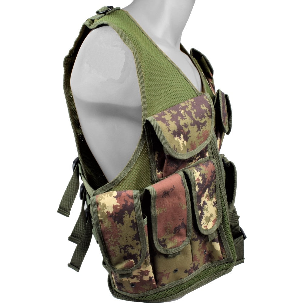 ROYAL TATTICO MULTI TASCA TACTICAL VEST VEGETATO ITALIANO (06557TC)