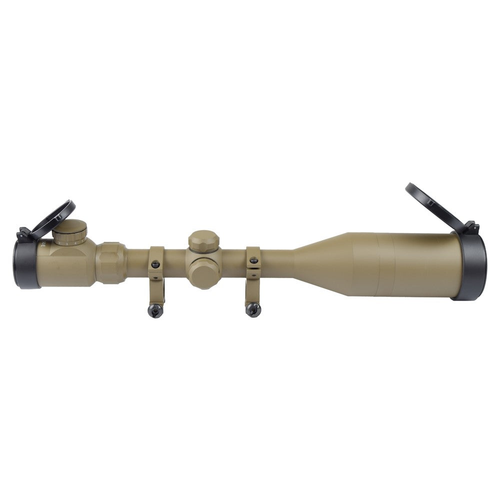 SNOW WOLF OTTICA ILLUMINATA ZOOM 3X-9X LENTE 50mm TAN (SW-0220)