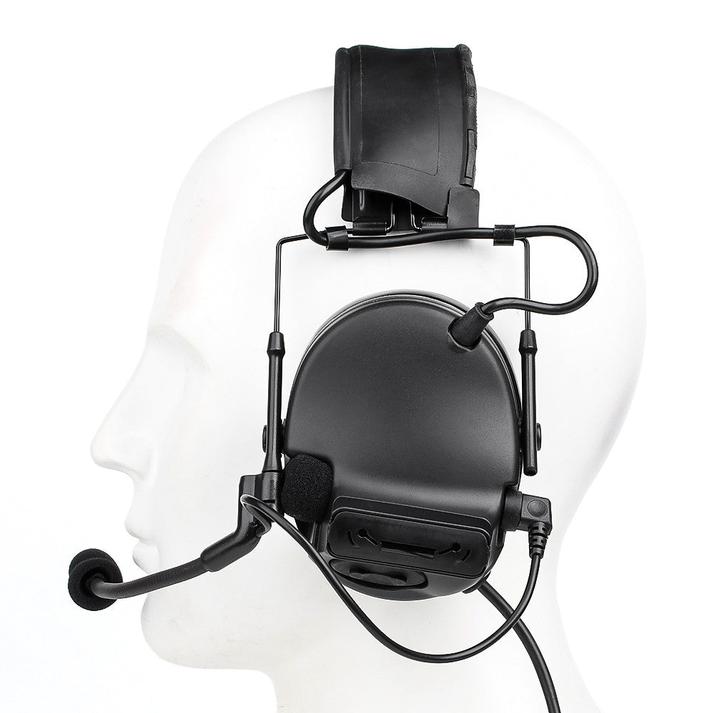 WADSN CUFFIE E MICROFONO CON RIDUZIONE ATTIVA DEL RUMORE NERO (WZ221-B)