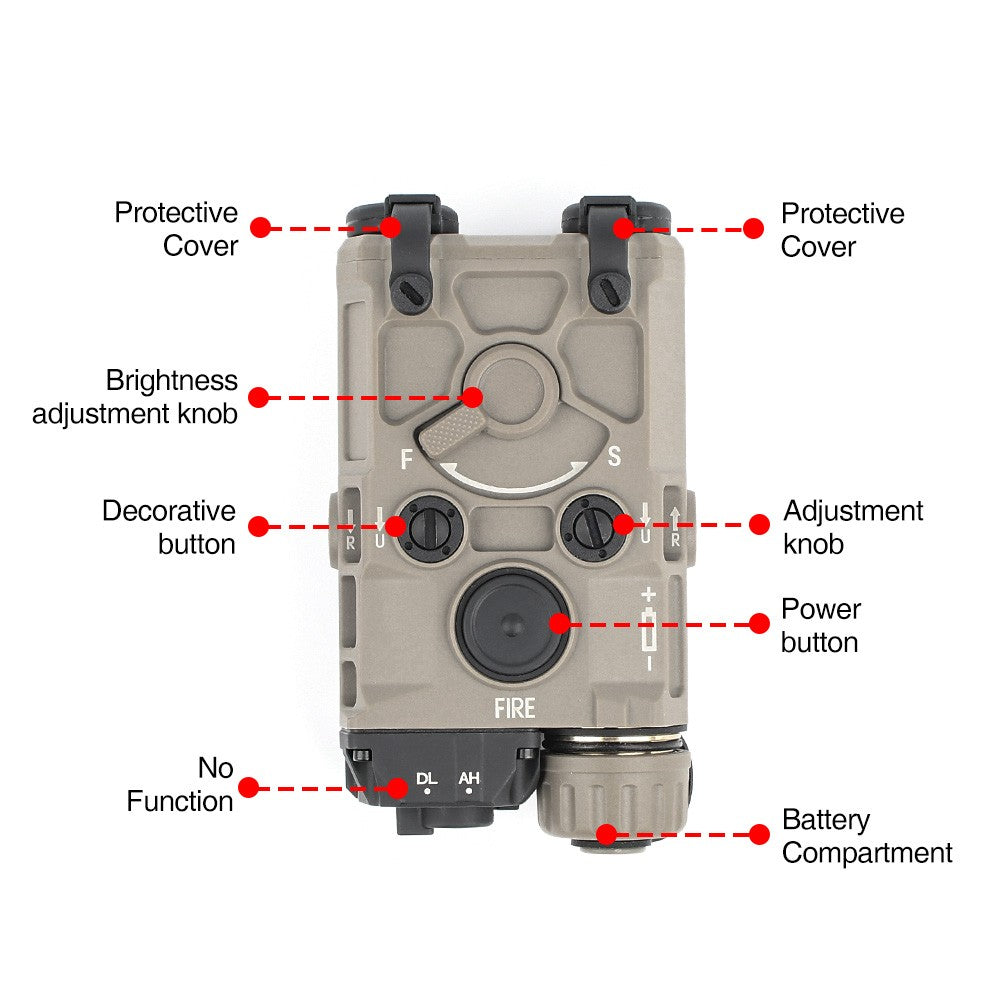 WADSN SISTEMA DI PUNTAMENTO LASER CON LUCE LED DARK EARTH (WD6090-T)