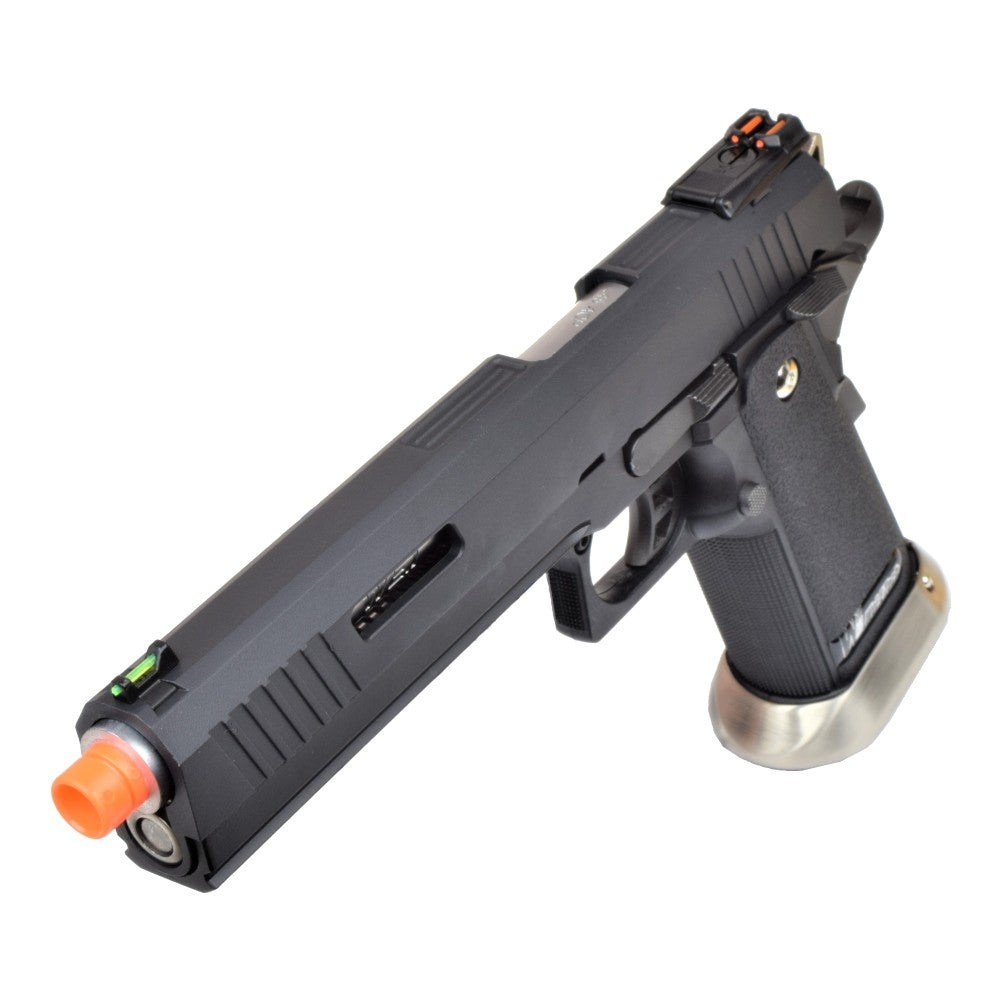 WE PISTOLA A GAS HI-CAPA 6.0 HICAPA DA TIRO I-REX B NERA / SILVER BARREL (WH18B2-BKSV)