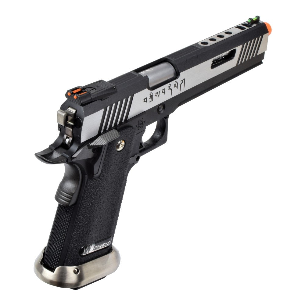WE PISTOLA A GAS HI-CAPA 6.0 HICAPA DA TIRO I-REX FORCE SILVER / SILVER BARREL (WH18-2TSV)