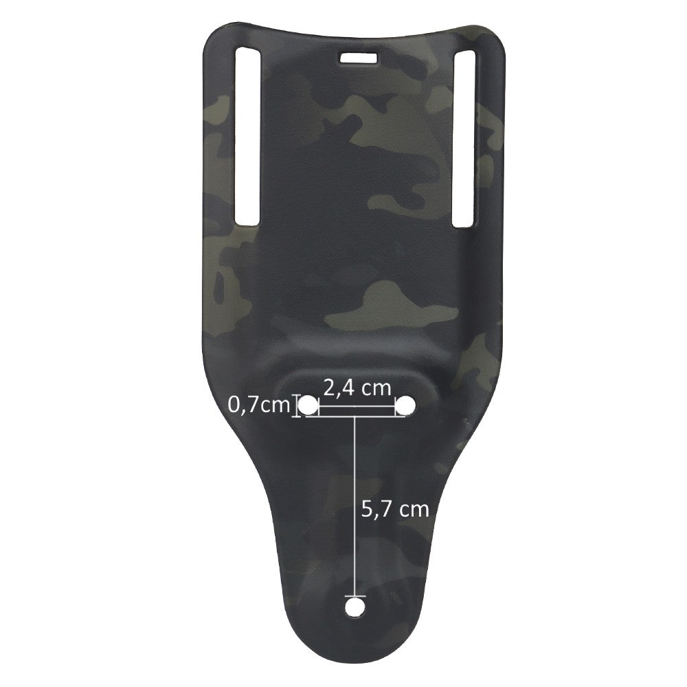 WOSPORT ADATTATORE LUNGO BASSO DA CINTURA PER FONDINE QUICK PULL MULTICAM NERO (WO-GB56BM)