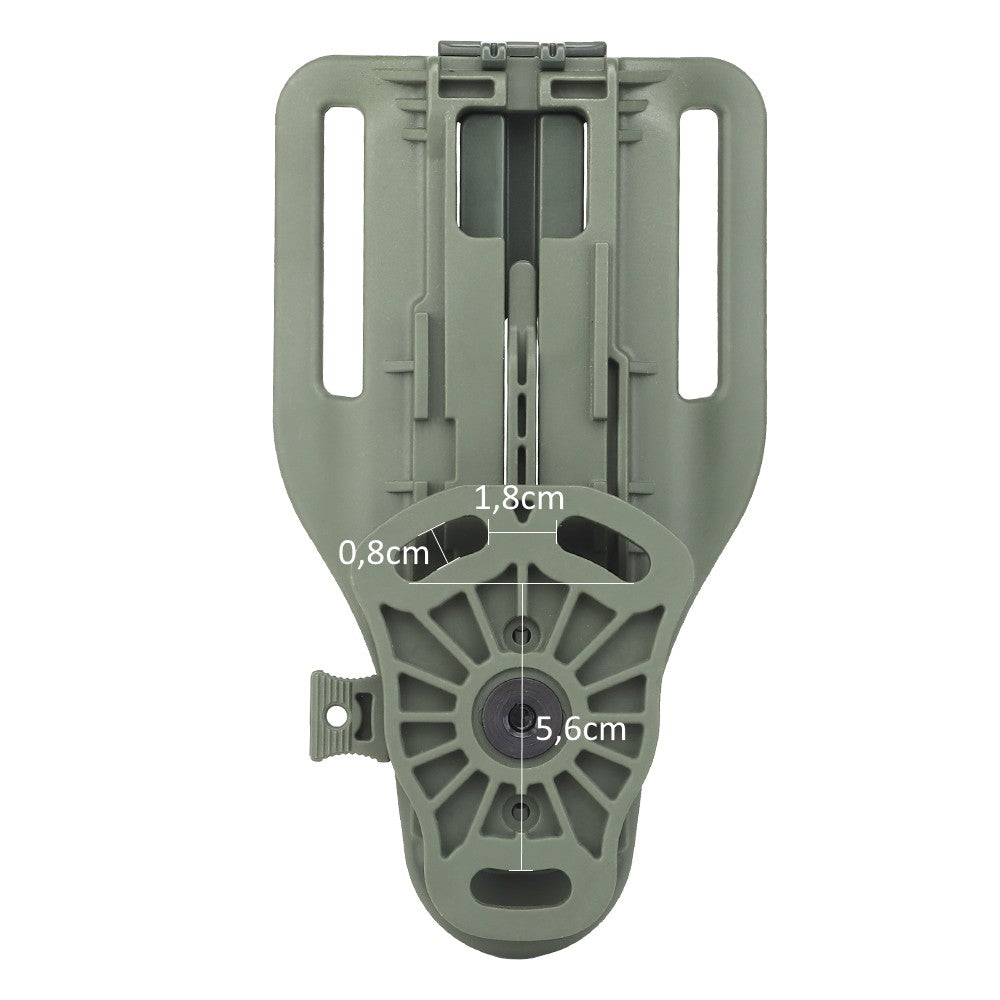 WOSPORT ADATTATORE REGOLABILE DA CINTURA PER FONDINA QLS QUICK PULL VERDE OLIVE DRAB (WO-GB60V)