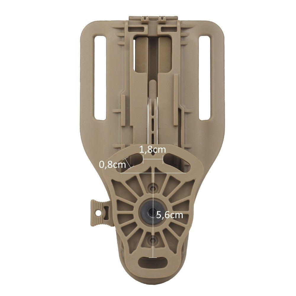 WOSPORT ADATTATORE REGOLABILE DA CINTURA PER FONDINA QLS QUICK PULL TAN (WO-GB60T)