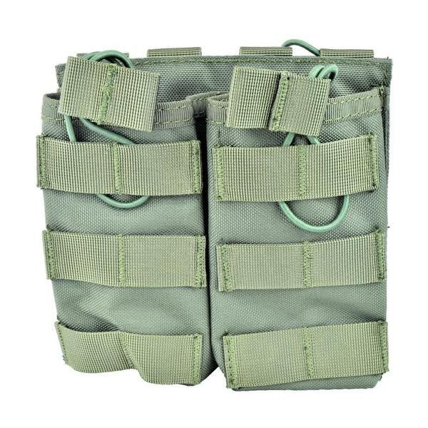 WOSPORT DOPPIA TASCA PORTA CARICATORE M4 APERTA VERDE OLIVE DRAB (WO-MG12V)
