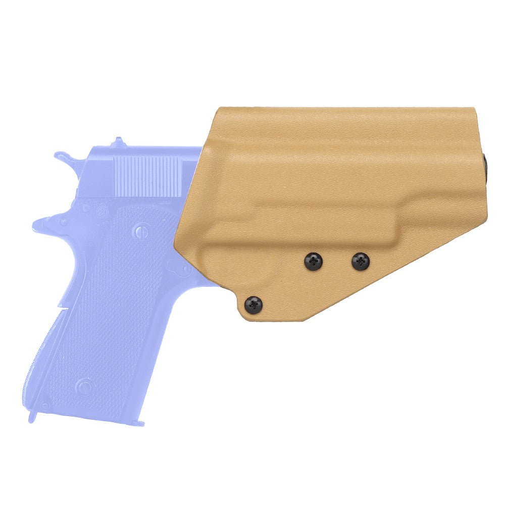 WOSPORT FONDINA DA COMPETIZIONE IN KYDEX QUICK PULL PER SERIE 1911 TAN (WO-GBK14T)