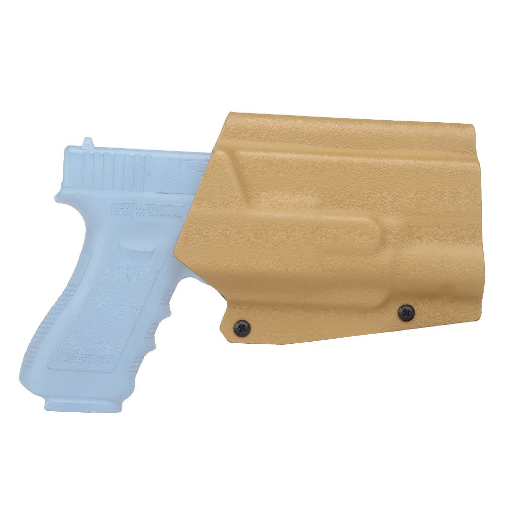WOSPORT FONDINA DA COMPETIZIONE IN KYDEX QUICK PULL PER SERIE G17 GLOCK 17 TAN (WO-GB09T)