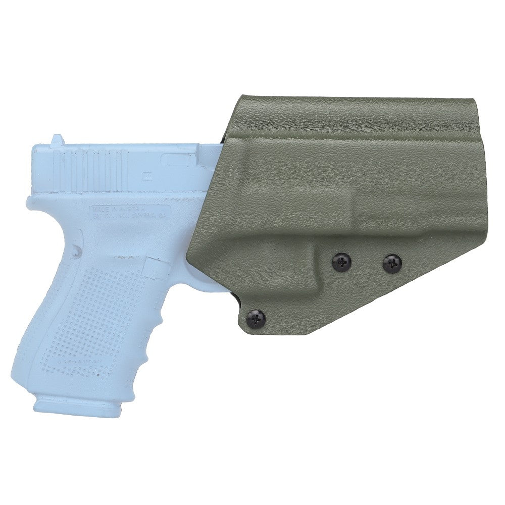 WOSPORT FONDINA DA COMPETIZIONE IN KYDEX QUICK PULL PER SERIE G43 GLOCK 43 VERDE OLIVE DRAB (WO-GB08V)