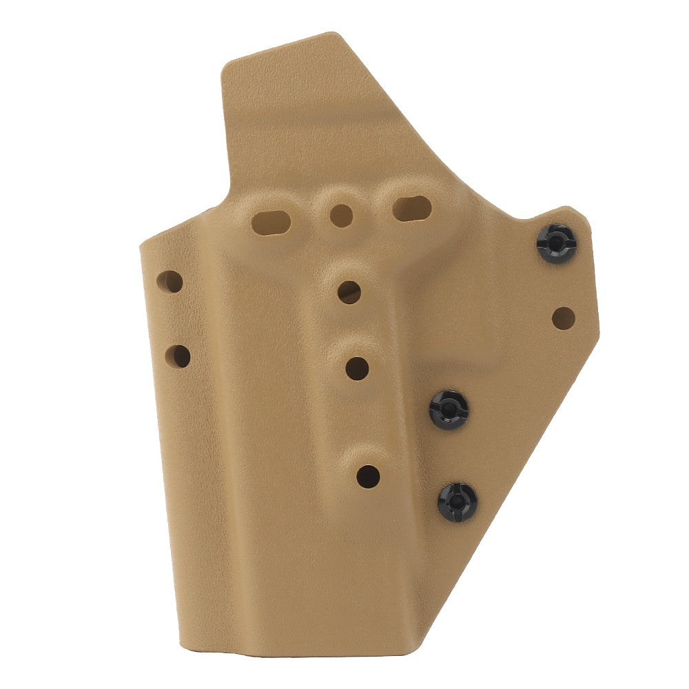 WOSPORT FONDINA DA COMPETIZIONE IN KYDEX QUICK PULL PER SERIE GLOCK CON GLOCK 17/19/19X/45 TAN (WO-GB07T)
