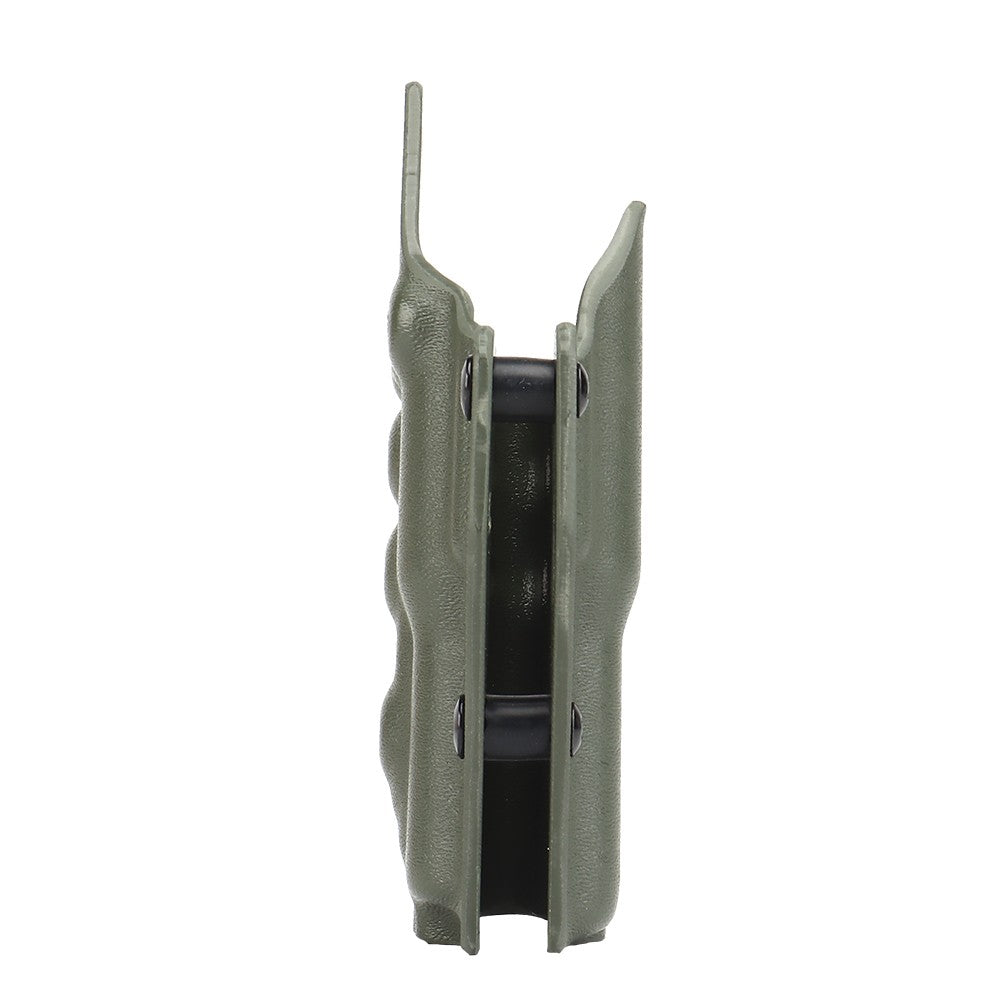 WOSPORT FONDINA DA COMPETIZIONE IN KYDEX QUICK PULL PER SERIE GLOCK 17/19/19X/45 CON G-XC1 VERDE OLIVE DRAB (WO-GB06V)