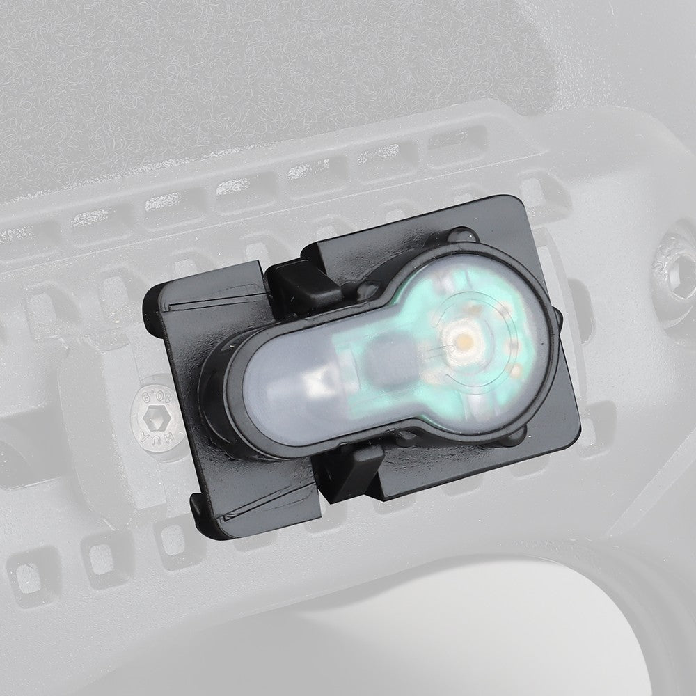 WOSPORT LUCE DI SEGNALAZIONE BLU PER SLITTE RAIL CON SUPPORTO NERO (WO-LT03BB)