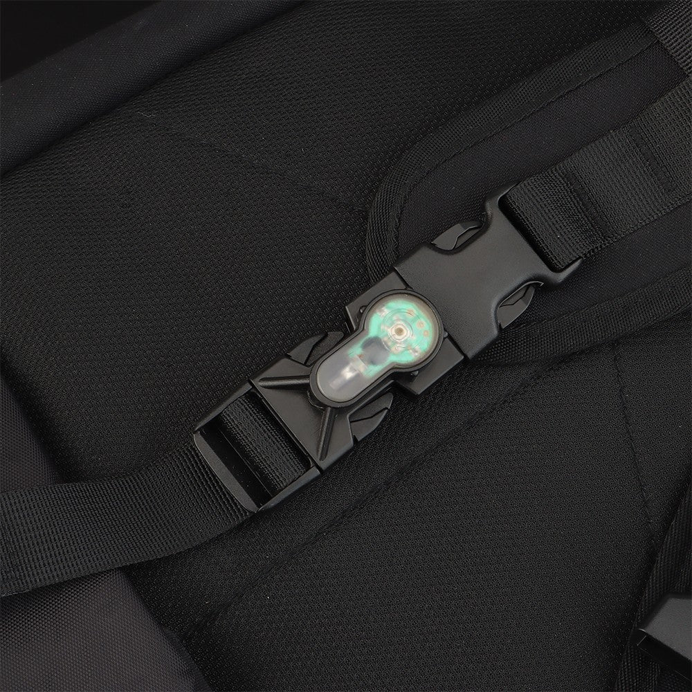 WOSPORT LUCE DI SEGNALAZIONE BLU SU FIBBIA CLIP CON SUPPORTO NERO (WO-LT04BB)