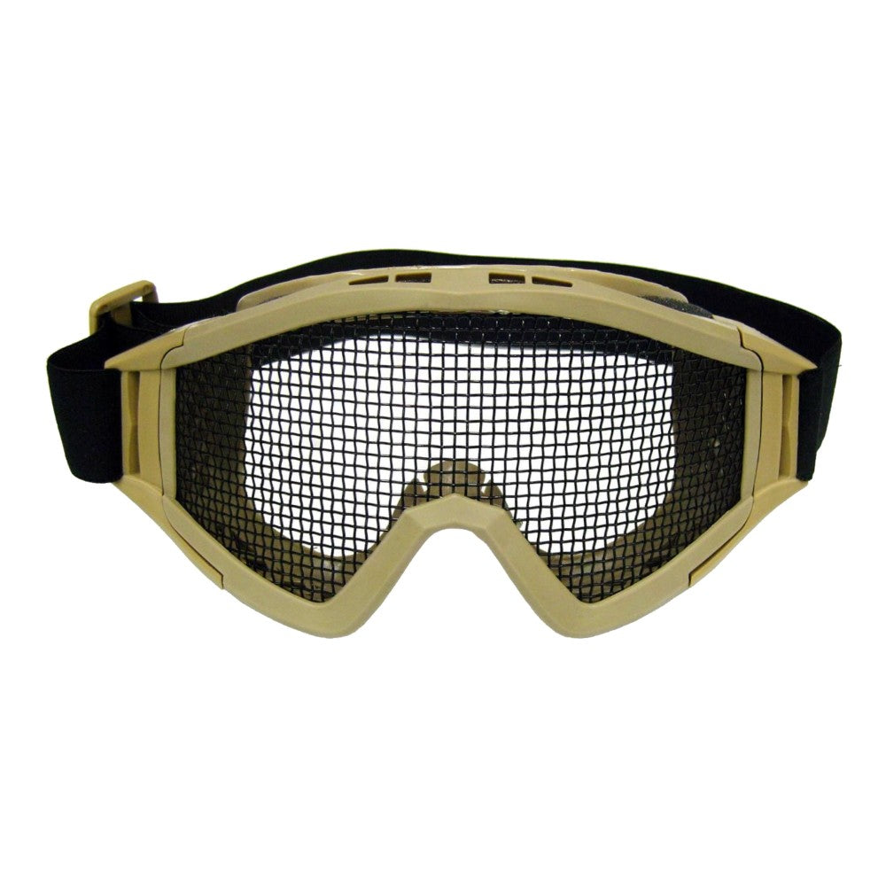WOSPORT MASCHERA OCCHIALONI A RETE METALLICA TAN DARK EARTH (6060T)