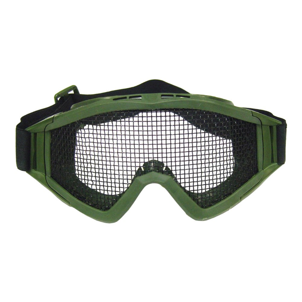 WOSPORT MASCHERA OCCHIALONI A RETE METALLICA VERDE OLIVE DRAB (6060V)