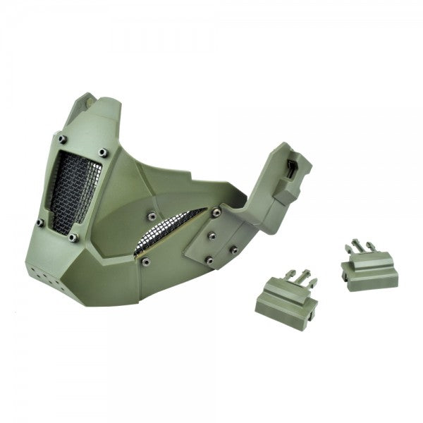 WOSPORT MEZZA MASCHERA IRON WARRIOR VERDE (WO-MA95V)